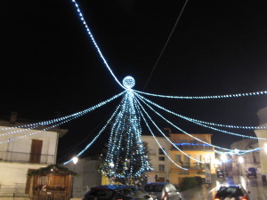 Abete con luci