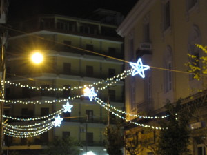 Stelle cinque punte con scie dorate