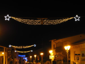 Drappo dorato e stelline