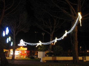 Babbo natale renne e pacchi