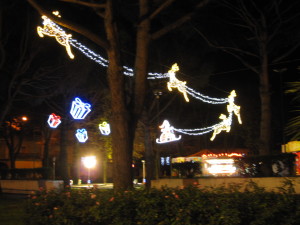 Babbo natale renne e pacchi